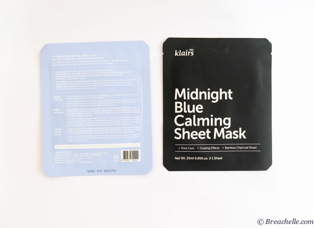 Dear Klairs Midnight Blue Calming Mask Review