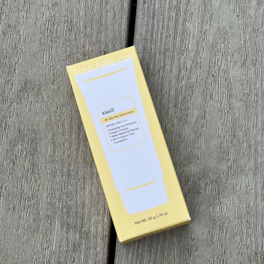 Klairs All-day Airy Sunscreen Review
